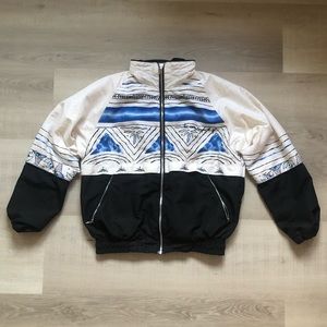 vintage bomber puff sports jacket